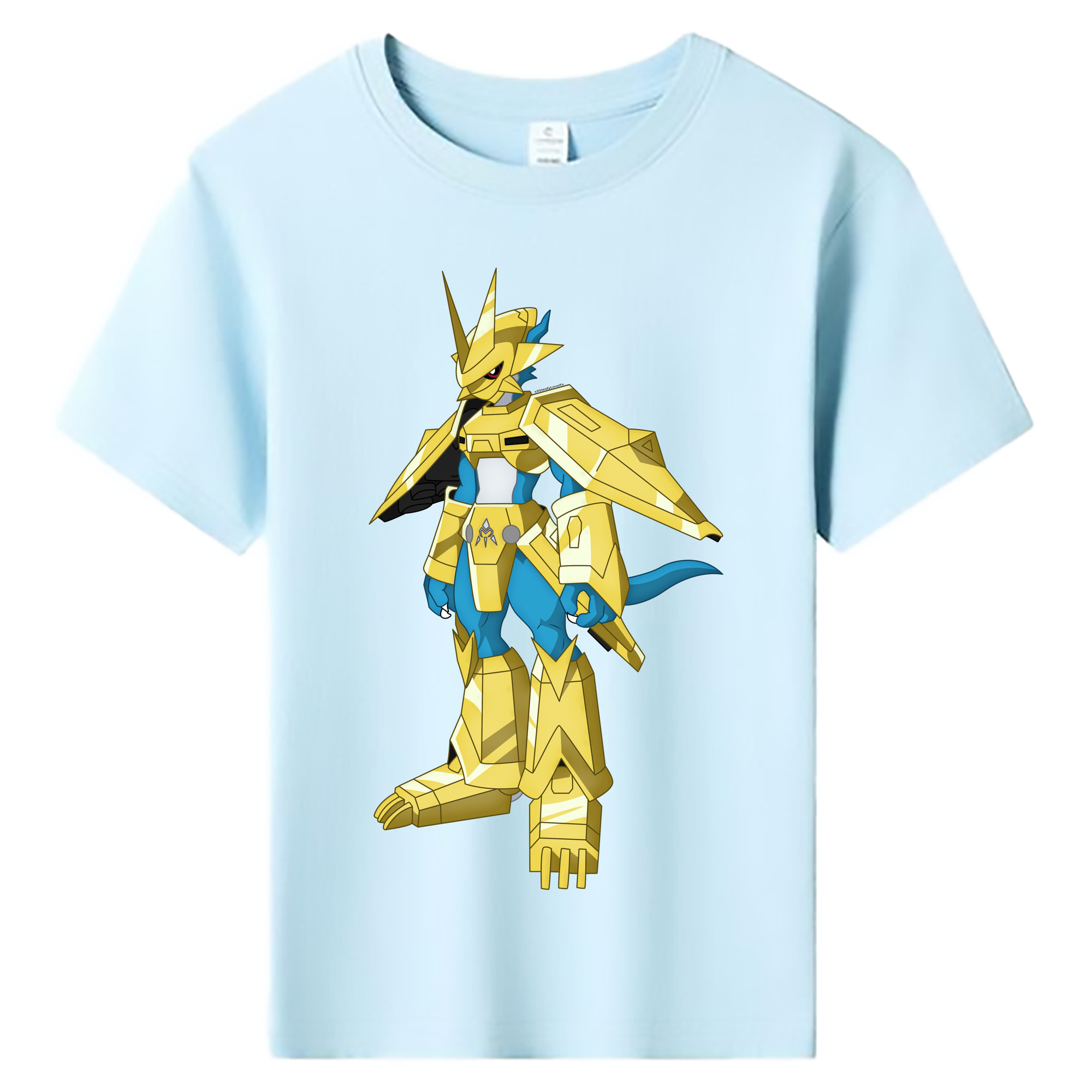 （画像用） Digimon デジタルモンスター/デジモン 綿100％キッズTシャツ（フロントプリント）
